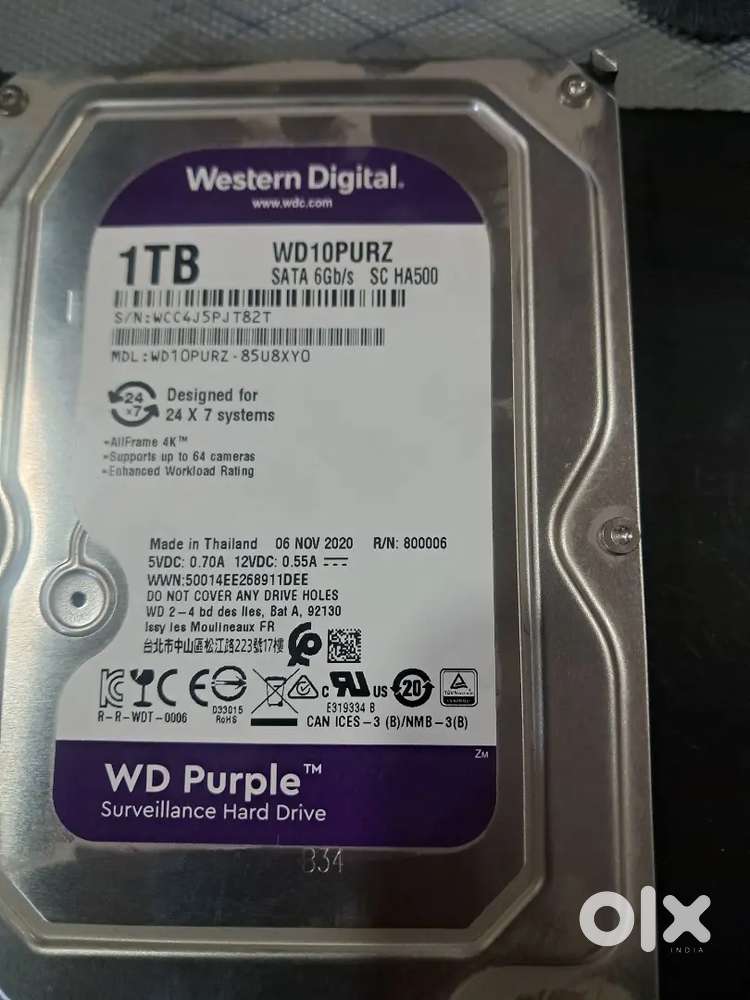 Western digital 1tb hard disk