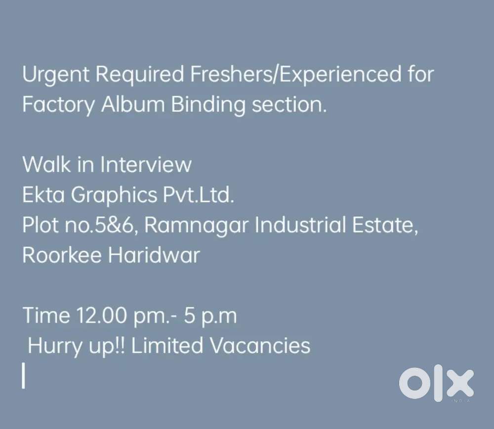 Freshers for binding and dispatch