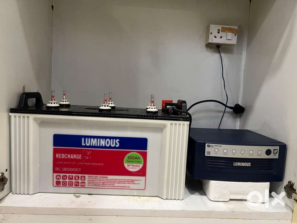 Luminous inverter and battery almost new