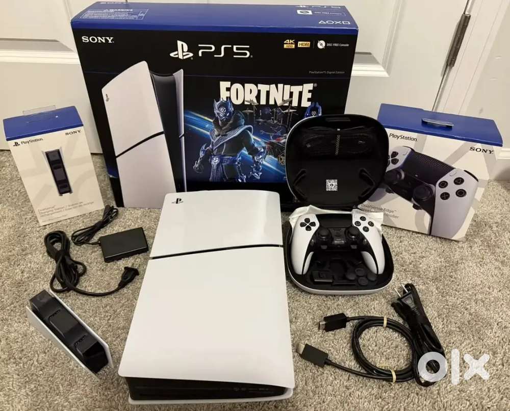 PS5 Slim Console Fortnite Cobalt Star Bundle + Dualsense Edge