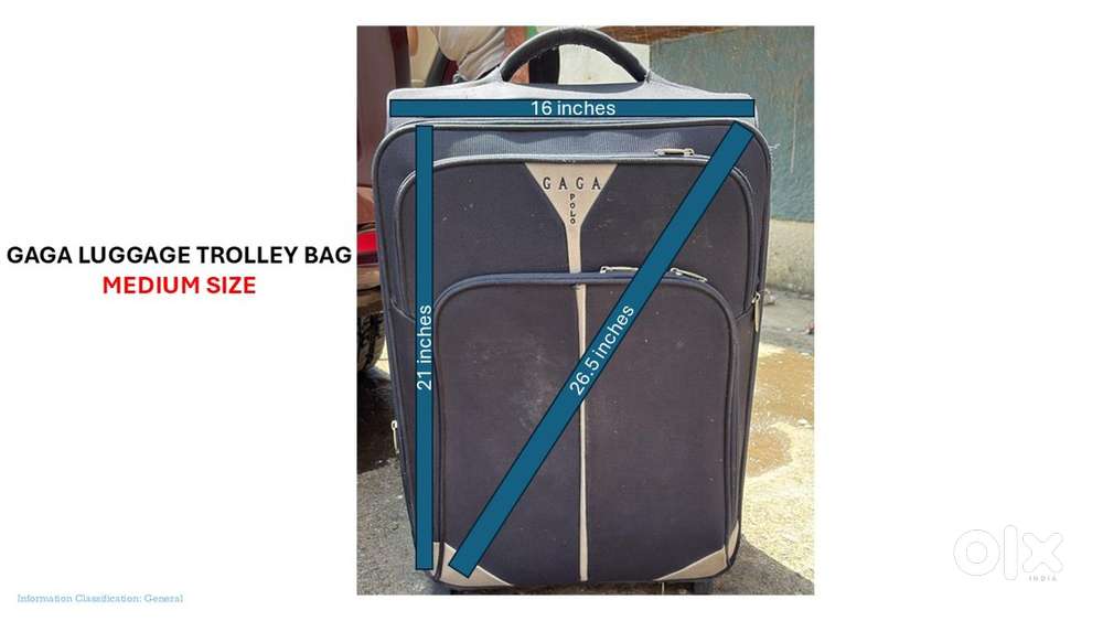 3 luggage trolley bags for sale