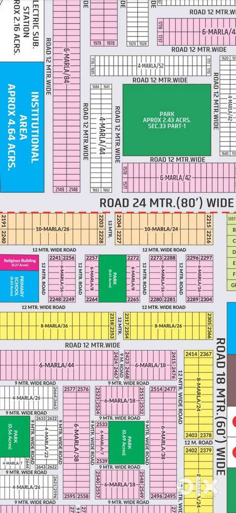 Corenr, Park facing - Residential Land - 113 Sq Yars, Sector 33, Hisar