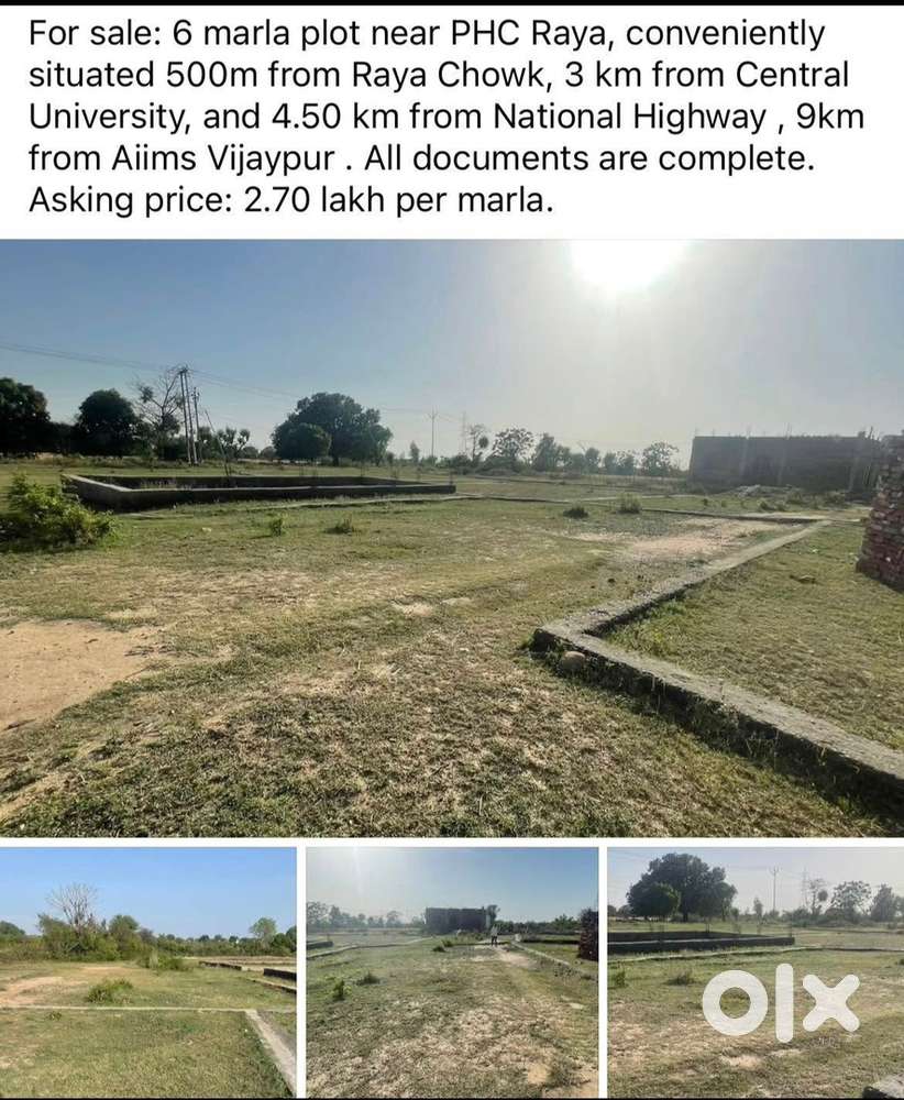 Plot for sale near chc raya