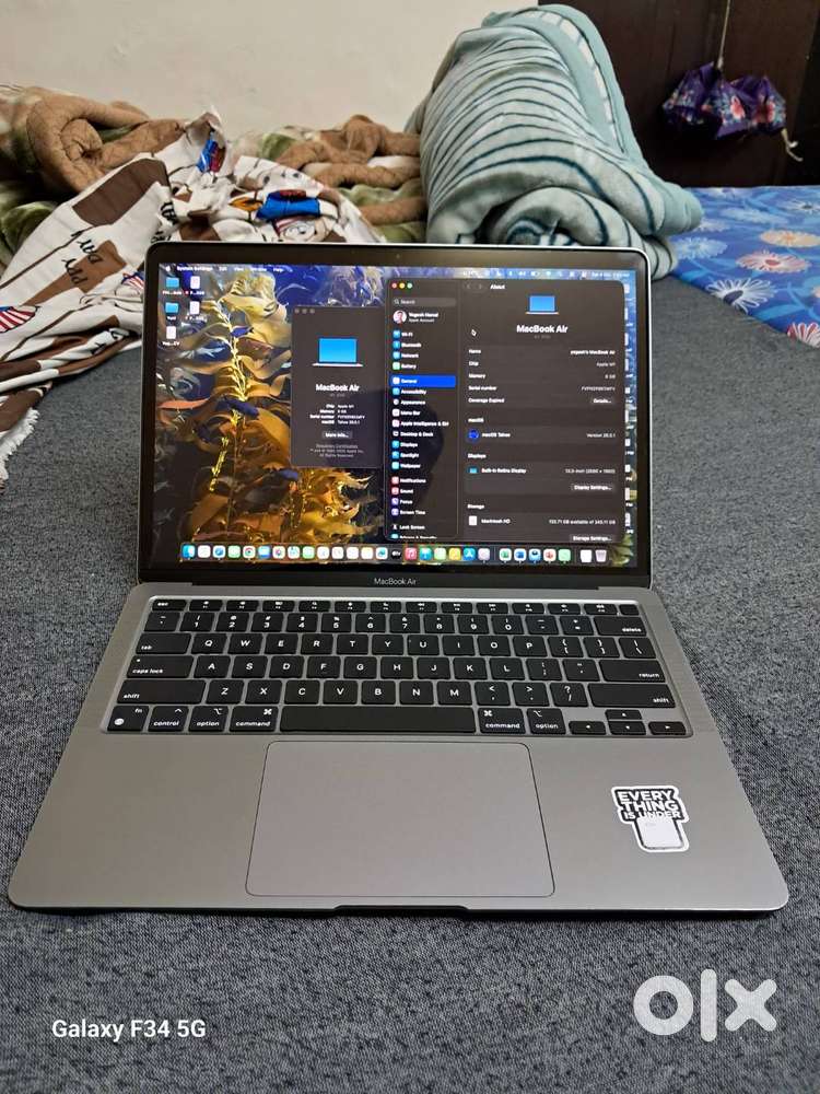 Macbook Air M1, Memory 8Gb, Storage 256, 1Year Old only, A++Condition