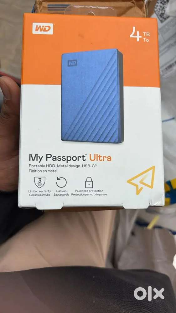 WD My Passport Ultra 4TB External Hard Disk (Brand New, Sealed Pack)