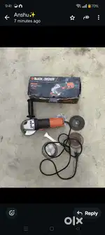 Black and Decker angle grinder 820 watt