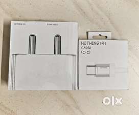 Brand New Nothing 45W Adaptor and Cable with Replacement warranty.