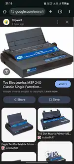 Tvs dot matrix printer