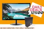 MONITOR 22 INCH | COMPUTER TINY CPU | WARRANTY 1 YEAR  | DESKTOP