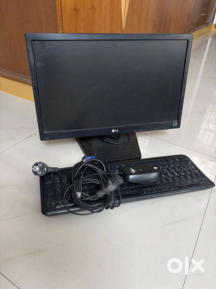 Monitor-LG- 17.5 inches, Keyboard and Mouse along with Stabiliser