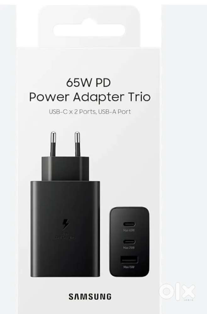 Samsung 65watt PD Power Adaptor Trio USB C PORT ×2 /USB A Port
