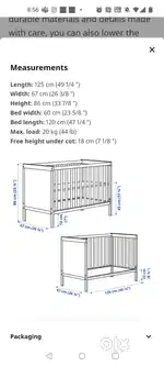 Ikea Baby cot