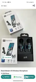 K9 wireless mic double Mike one receiver new