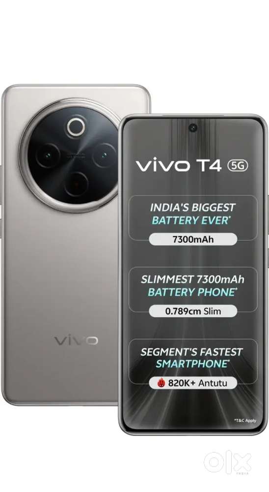 Vivo T4 100% condition warranty 23/7/2026