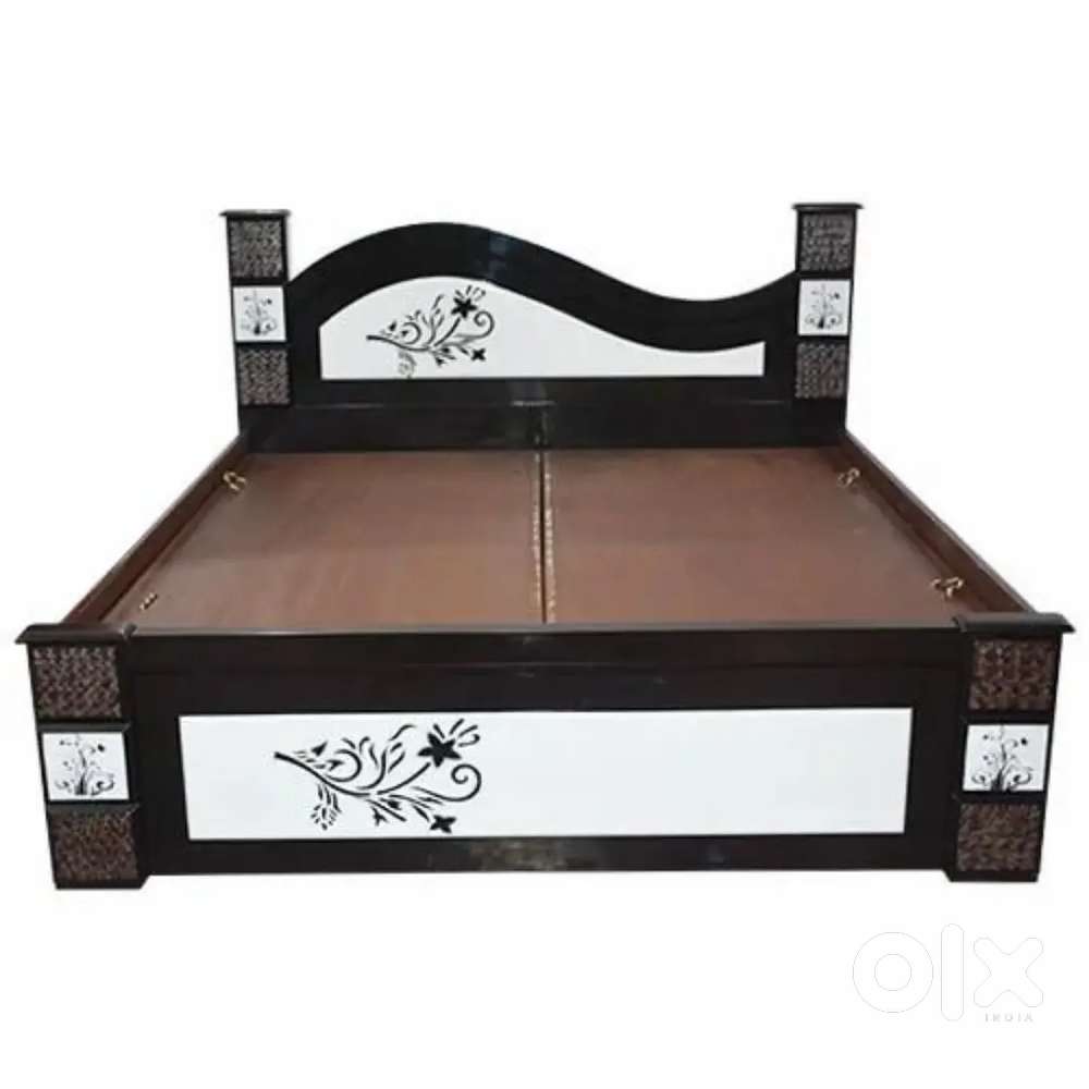 Super discount buy new double bed with box -5990/- EMI available