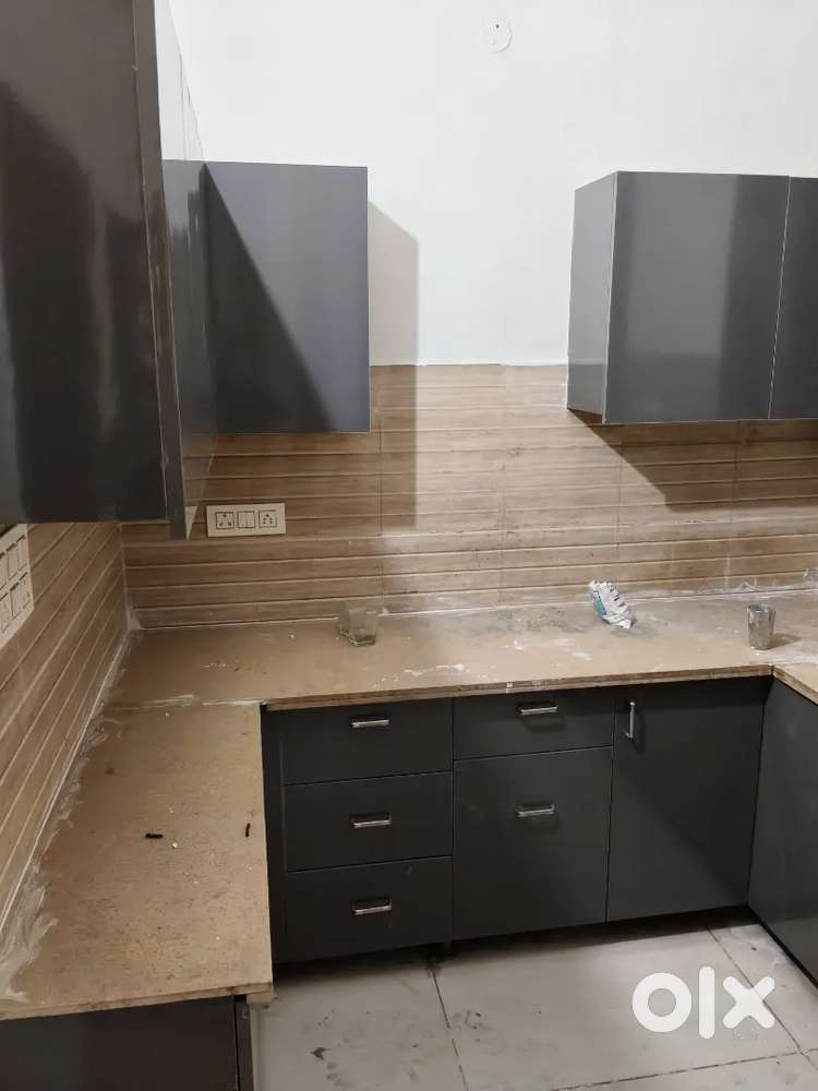 3bhk semi furnished flat Dhakoli Peer Muchala DMart rd