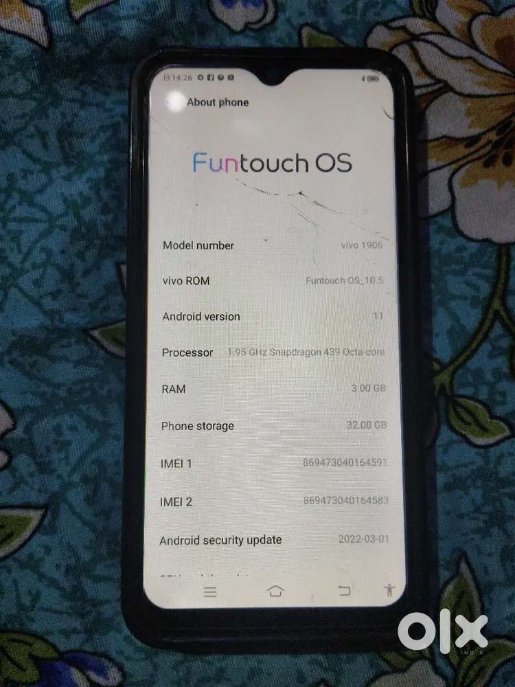Vivo 1906 4g phone
