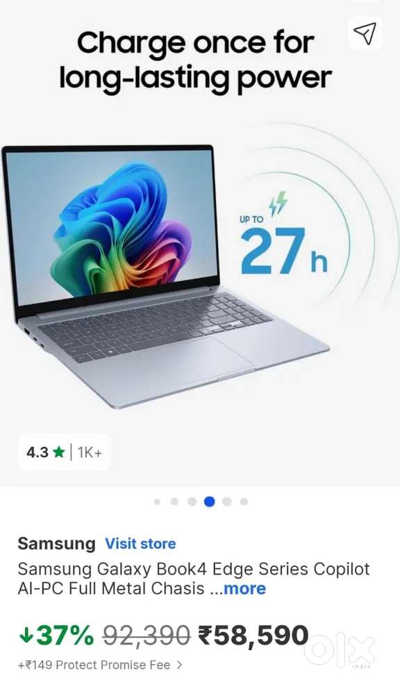 Samsung Book 4 Edge 16GB RAM 512 SSD