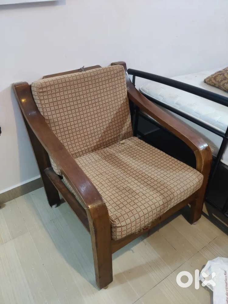 Wooden 5 Seater Sofa