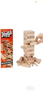 Wooden Jenga Game  Complete Set  Good Condition