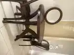 Table and hand made mirror
