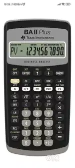 Texus instruments BA ii plus