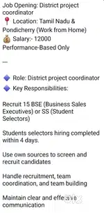 District Project Cordinator