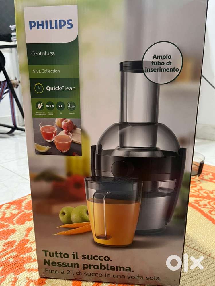 Philips Viva Collection HR1863/20 2-Litre Juicer (Black/Silver)
