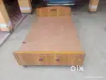 Wooden cot size 6 x4 feet double cot