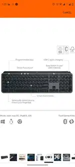 Logitech MX Keys S Wireless Keyboard