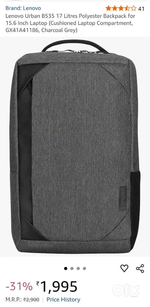 Lenovo Laptop Bag B535 Brand New Backpack