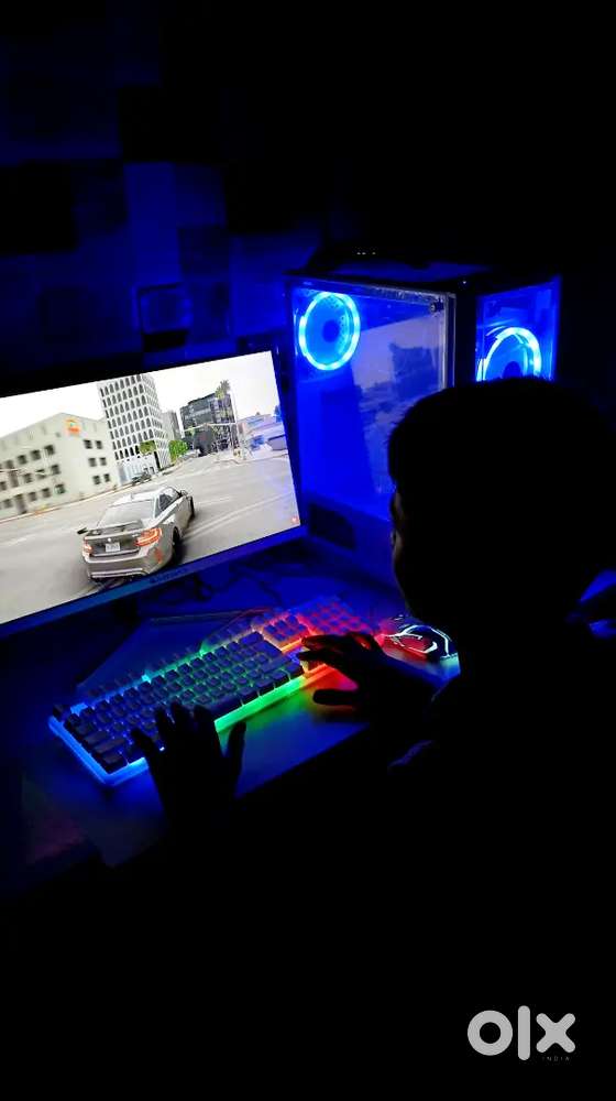 GAMING RGB WHITE FULL PC SET UP WARRANTY ALL BOX,BILL,ARE AVAILABLE