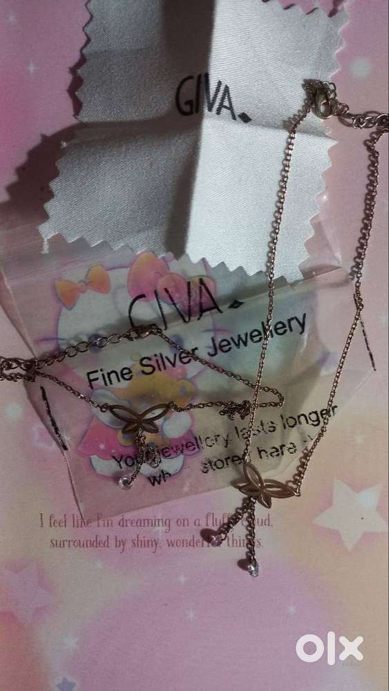 Giva Rose Gold Butterfly Anklet (Original, Like New)