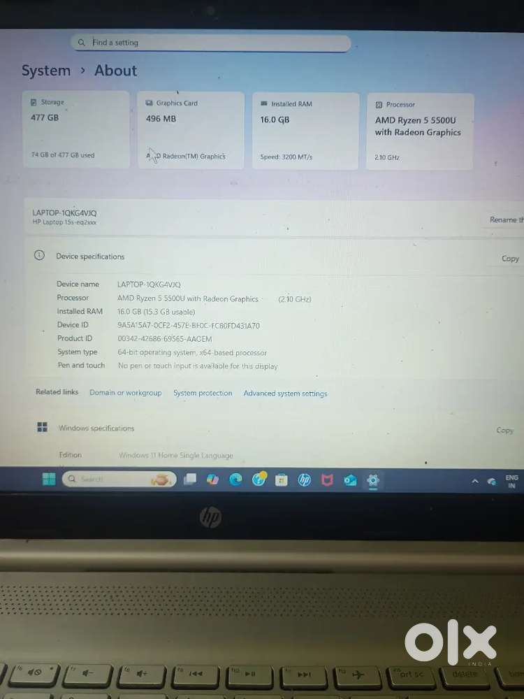 LAPTOP-IQKGAVIQ

AMD Ryzen 5 5500U with Radeon Graphics