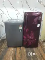 Lg latest flower model refrigerator & godrej eon washing machine*//*