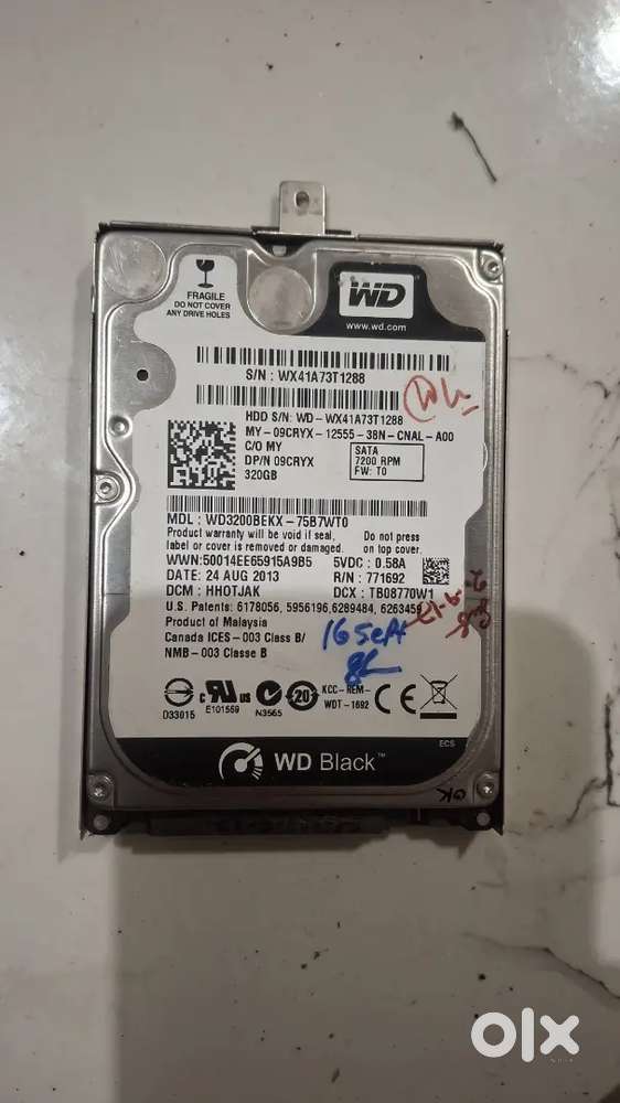 Lenovo laptop hard disk 320gb