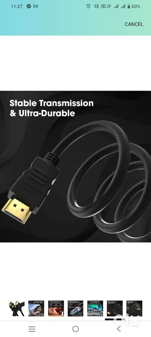 4k HDMI CABLE + Aux cable new cables.
