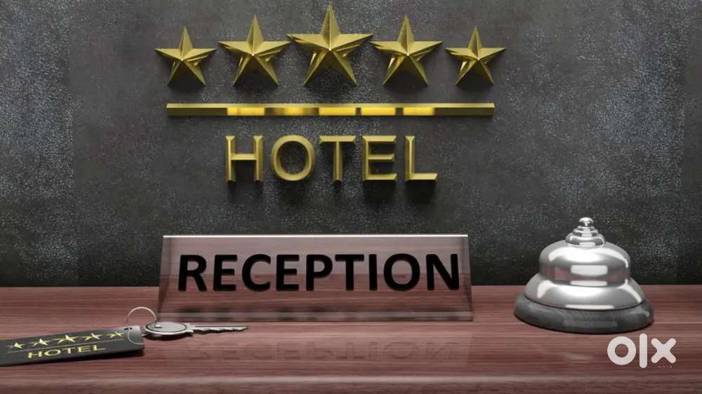 URGENT HIRING HOTEL RECEPTION MALE AND FEMALE BOTH CAN APPLY.