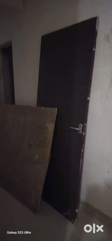 Solid Wooden Door for Sale – Good Condition with Handle