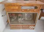 Wooden TV stand with Multi-purpose racks