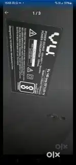 vu led TV 55inch broken panel