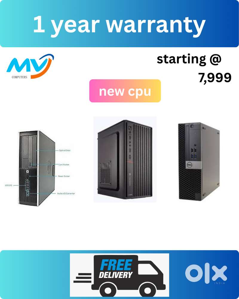 Ram - 8GB  Hard Disk - 500GB  All Basic Software  Cash on home delive