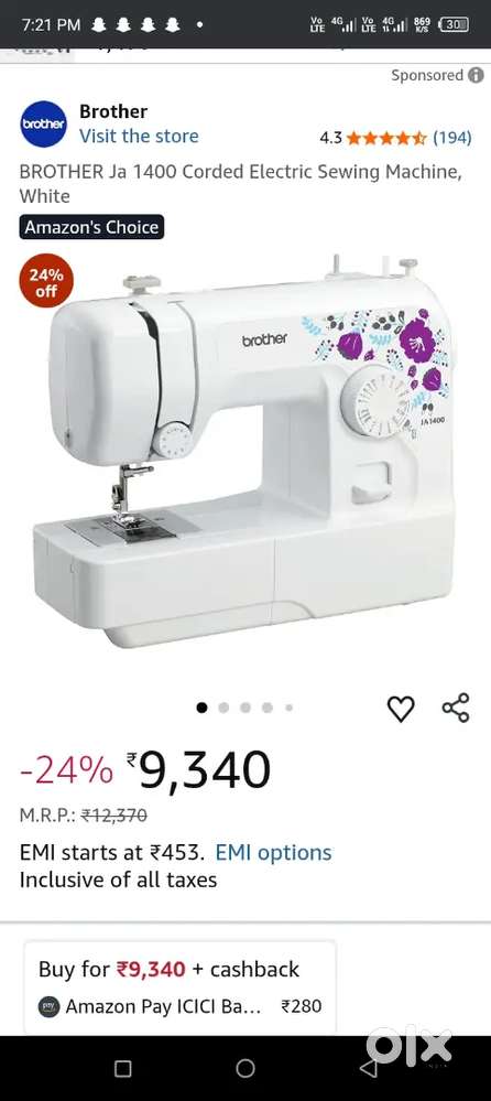 J41400 Brother electric machine