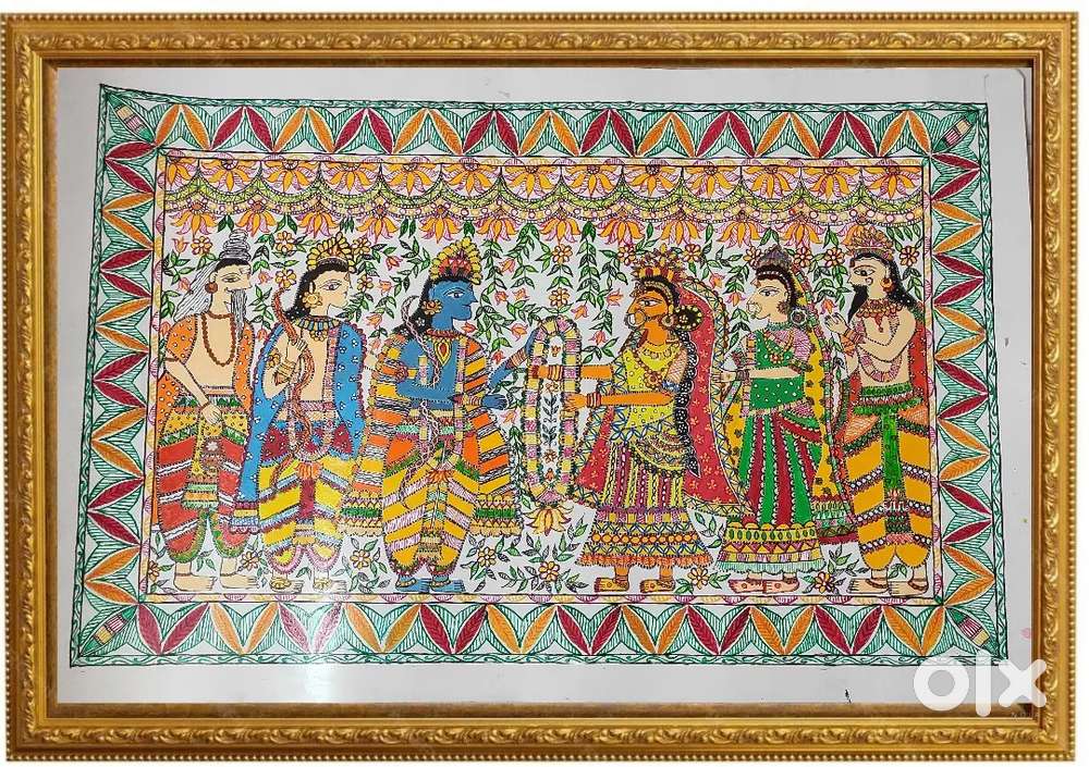 Madhubani canvas painting