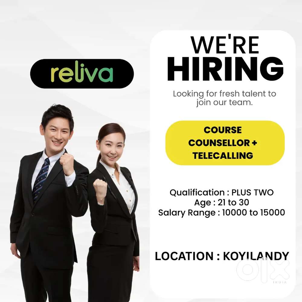 Male & Female Staff Hiring for Koyilandy Office