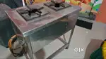2 burner commercial stainless steel stove for sale