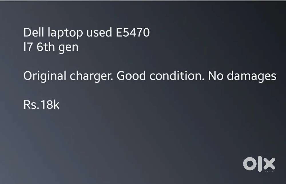 Dell latitude E5470 I7 6th gen