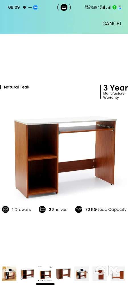 Green soul Computer Table with chair