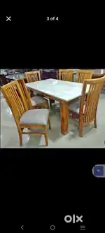 6 seater dining table Marvel top