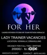 Certified lady fitness trainer